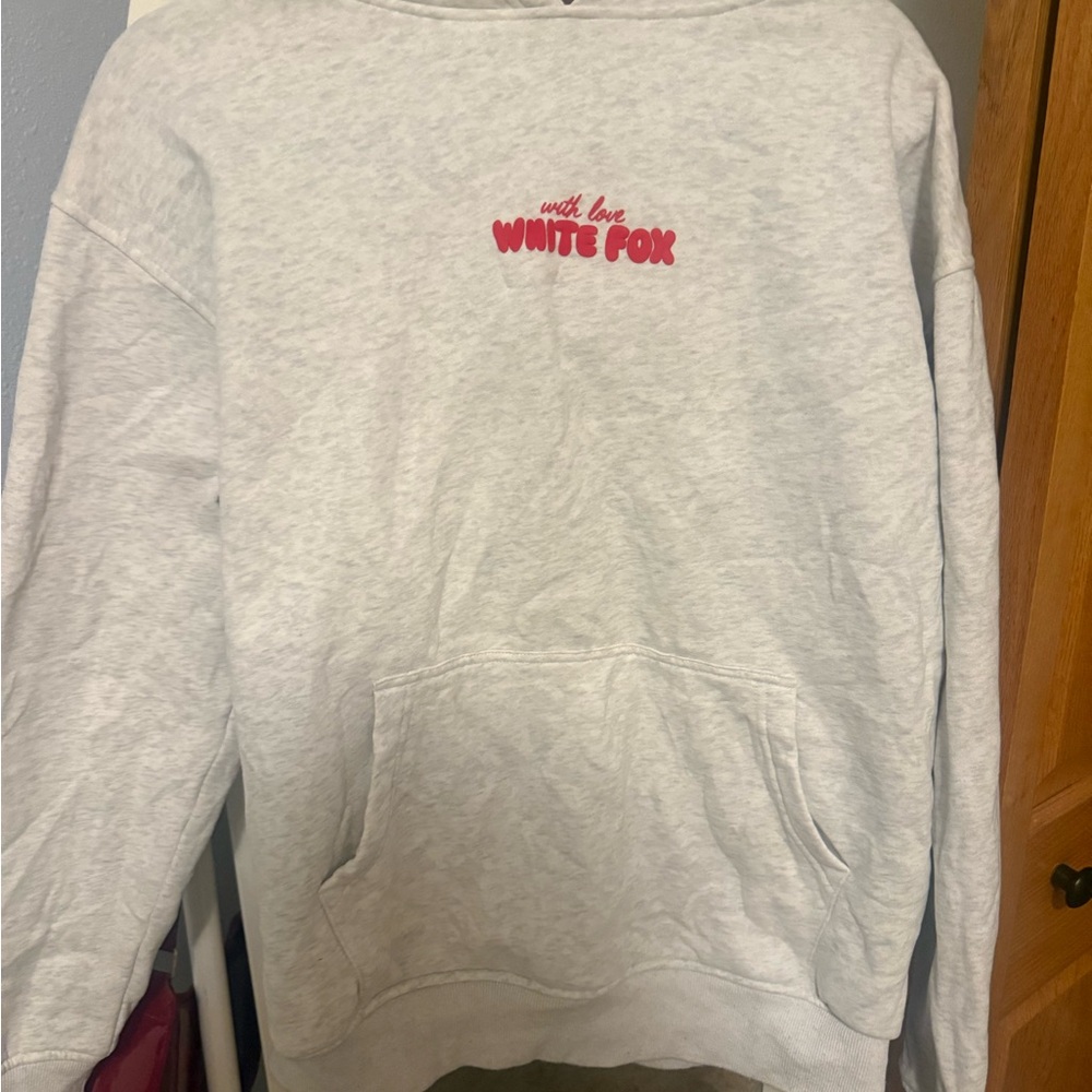 Gray Women's white fox cherry Sweatshirt
